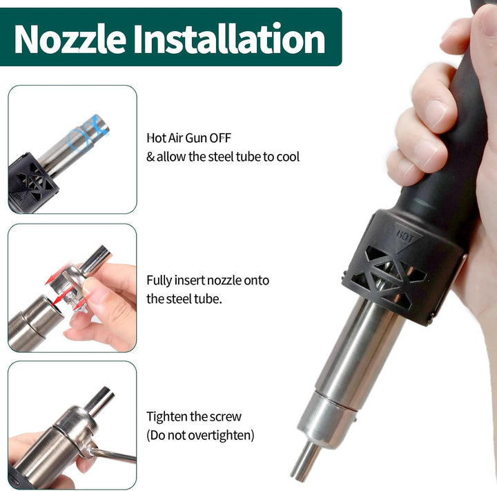 YIHUA 8858-IV Mehrzweck-Heissluftfön für Basteln Elektroniklöten DIY Schrumpfschlauch und -folie Löt