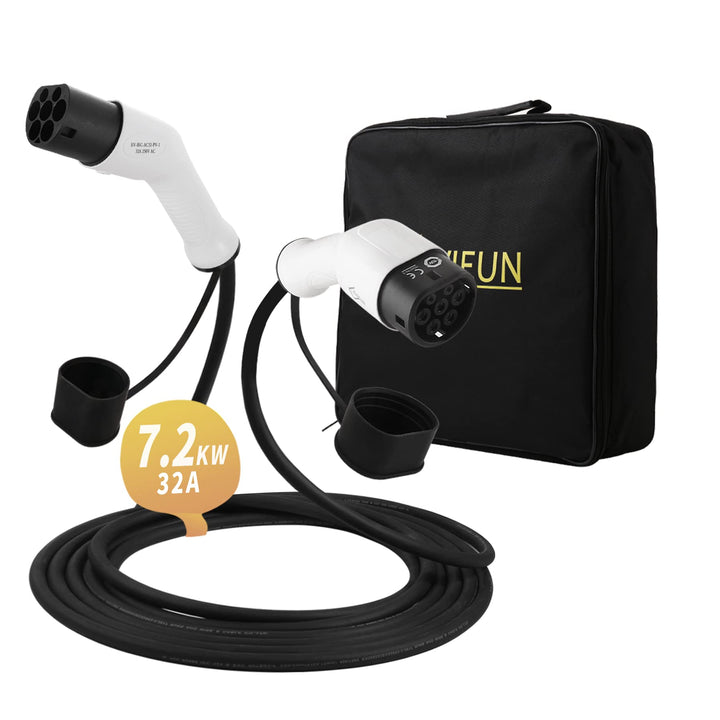 Typ 2 Ladekabel 7.2kW 1-Phasig 32A, 5m Mode 3 Ladekabel Typ 2 auf Typ 2 für alle Elektrofahrzeuge/PH