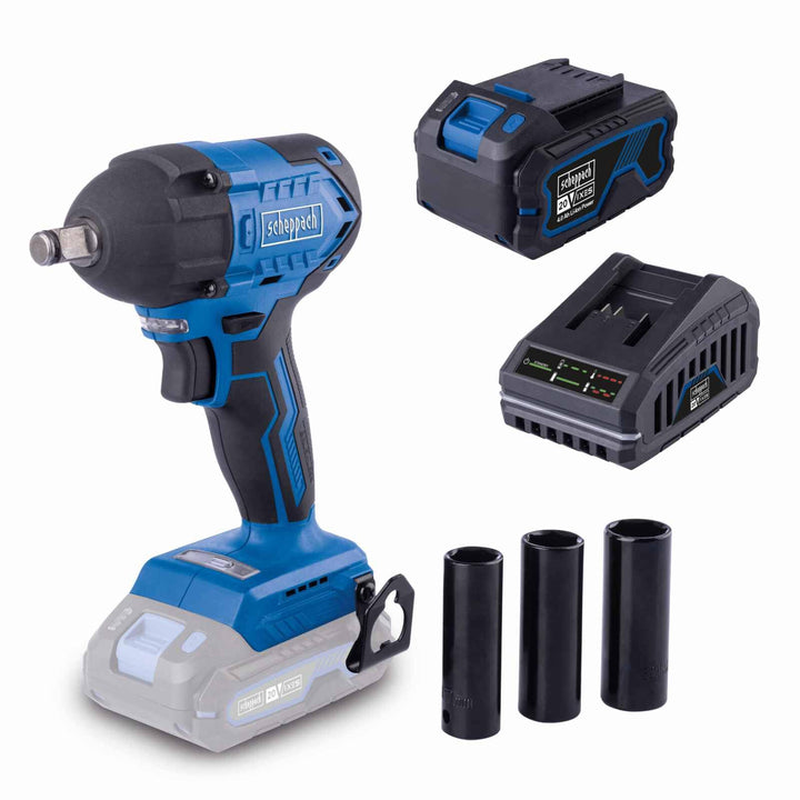 Scheppach Akku-Schlagschrauber BC-IW350-X 20V Brushless | Drehmomentstufen 180-350 - 370Nm | Schlagz