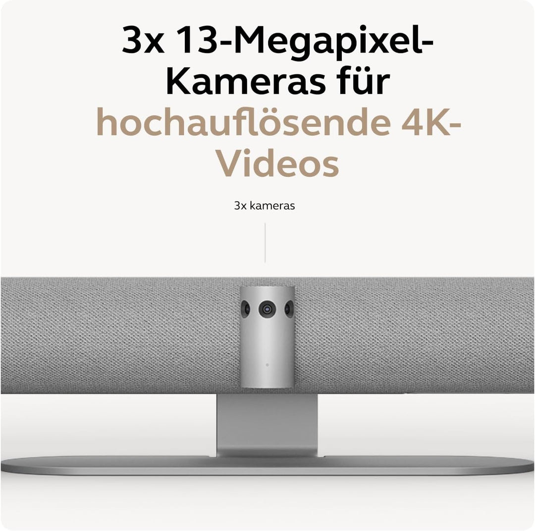 Jabra PanaCast 50 Videokonferenz Kamera Panorama Webcam 4K mit Videokonferenzsystem für kleine & mit