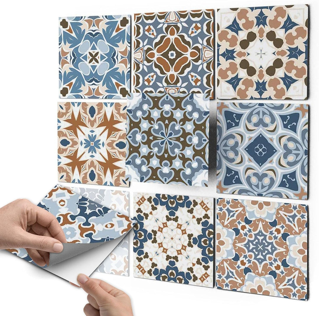 CREATISTO Klebefliesen Stickerfliesen Fliesenfolie - Klebe Folie für Wandfliesen I Klebefliesen Deko