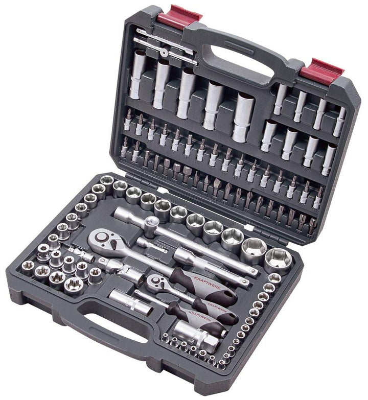 Steckschlüssel-Satz, Basic, 1/4"+1/2", 105-tlg