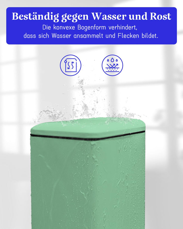 JM.YIPENG Mülleimer Bad, 5 Liter Kosmetikeimer，Klein Abfalleimer mit Softclose Deckel, Badezimmer Mü