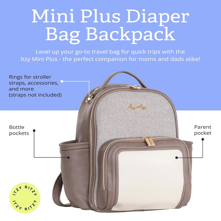 Itzy Ritzy Unisex Baby Mini Wickeltasche, Vanilla Latte-Plus Vanilla Latte - Plus, Vanilla Latte - P