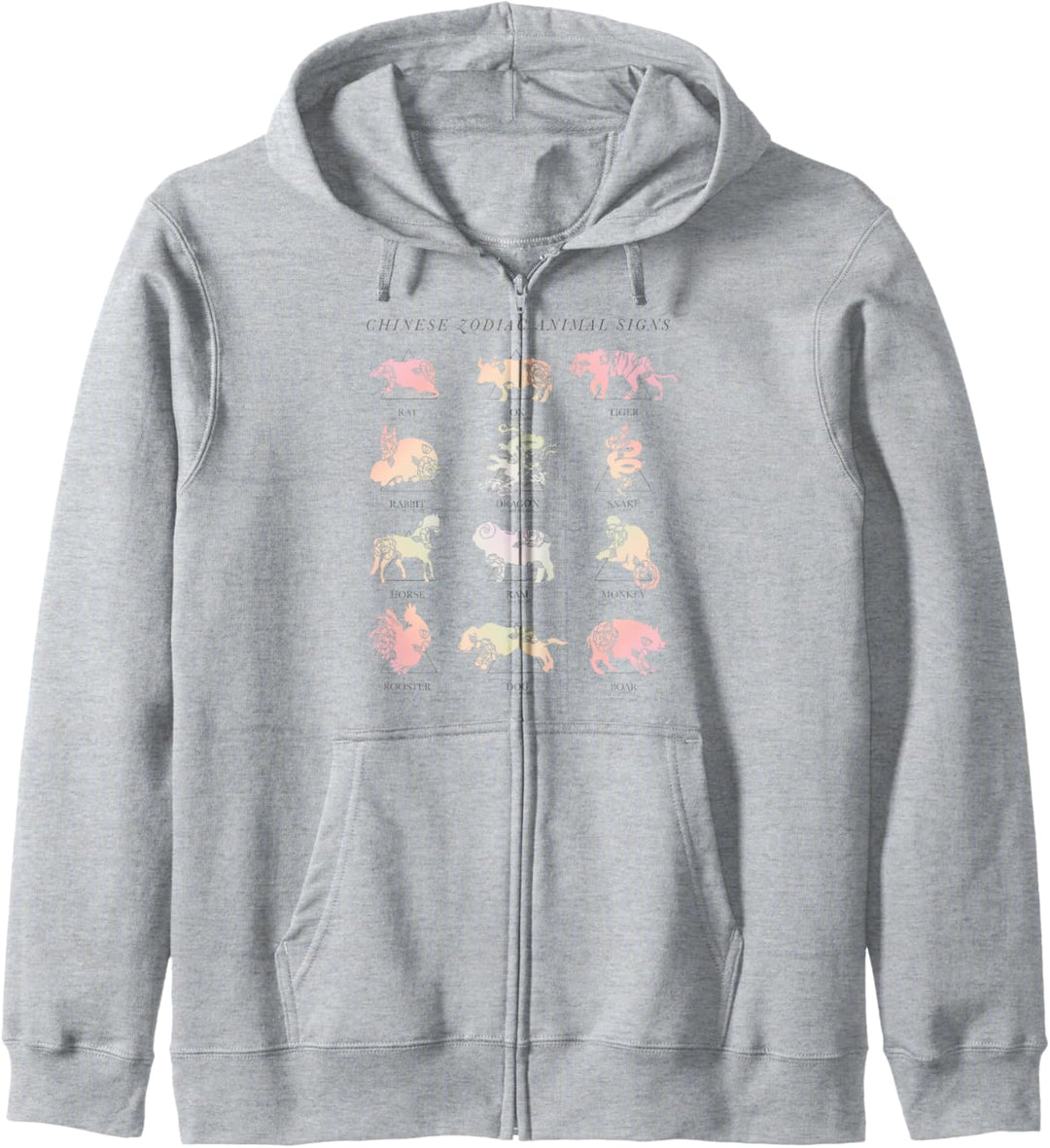 Trendy Zodiac Animal Signs Kapuzenjacke