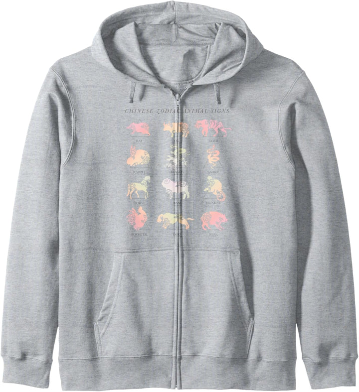 Trendy Zodiac Animal Signs Kapuzenjacke
