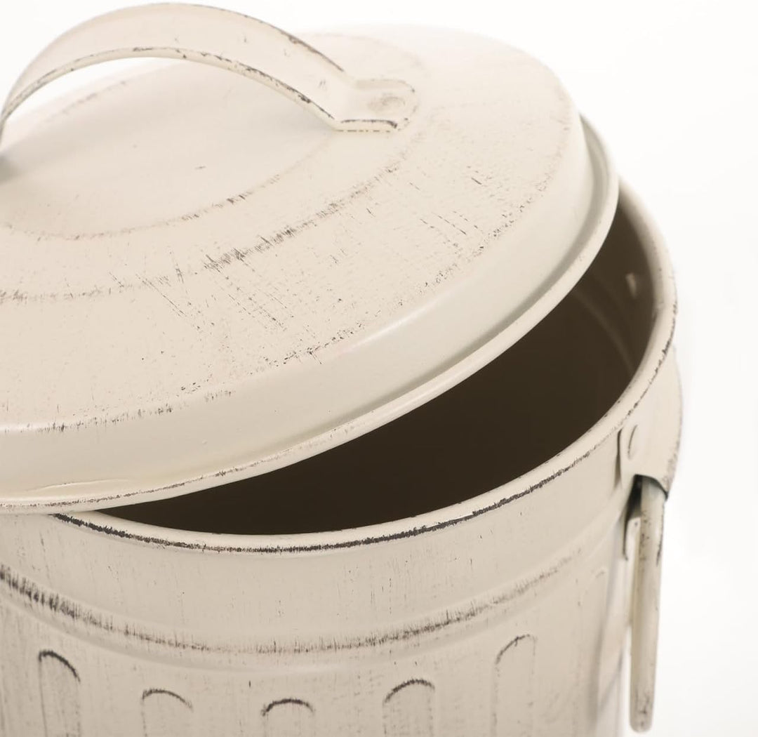 BESPORTBLE Kamin Ascheeimer Aus Gusseisen Mit Deckel Und Griff GrossEr Metall KüBel FüR Asche Und Gl