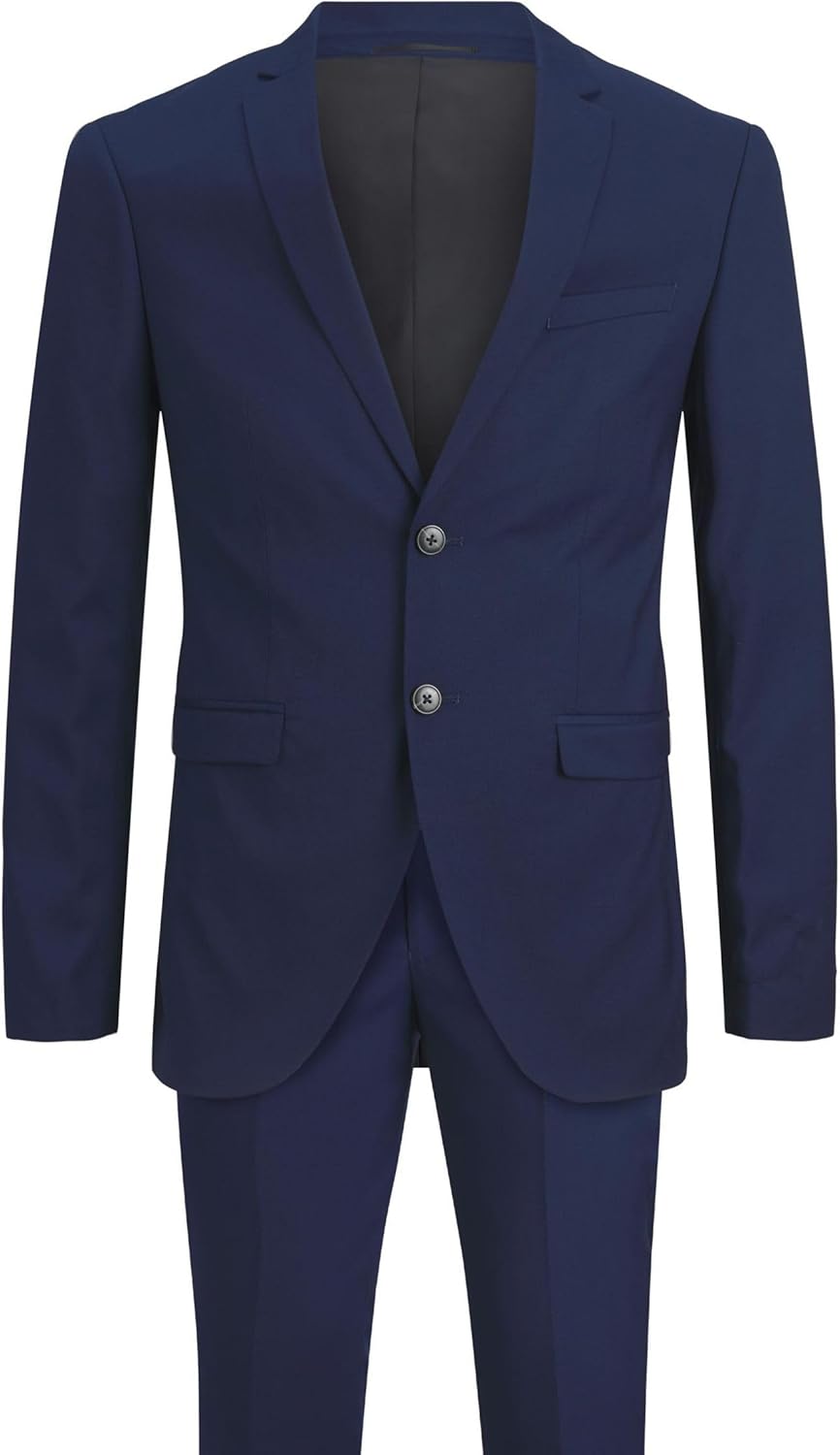 JACK & JONES Male Einreihiger Blazer und Hose Plus Size Slim Fit Anzug 62 Grosse Grössen Medieval Bl