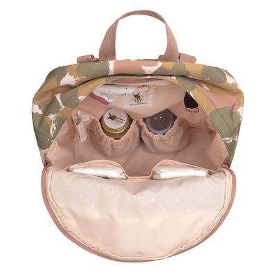 LÄSSIG Baby Wickelrucksack mit Wickelunterlage, Kinderwagenbefestigung/Casual Urban Backpack Tinted