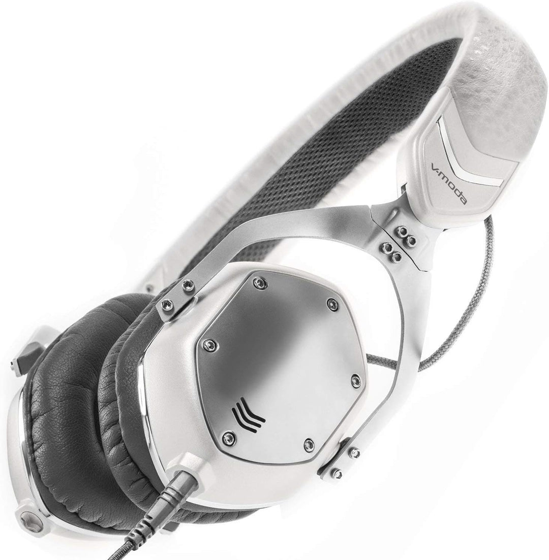 V-MODA XS On-Ear Metal-Noise-Isolation Kopfhörer (Weiss Silber), Weiss Silber