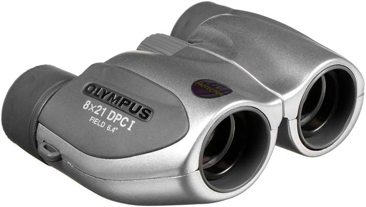 Olympus 8x21 DPC-I Fernglas Silber mit Tasche, Silber