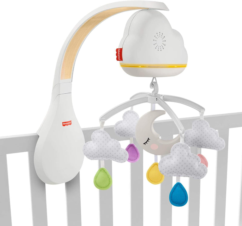 Fisher-Price GRP99 - Traumhaftes WolkenMobile und Spieluhr mit Geräuschsensor zur automatischen Akti