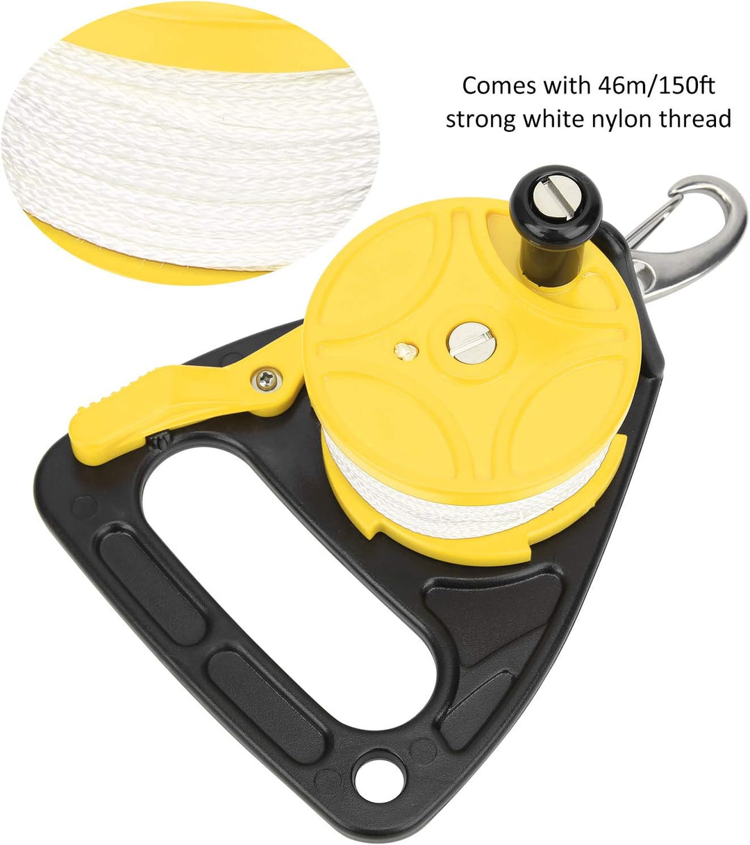 RiToEasysports 150ft Diving Reel Spool Finger Line mit Daumenstopper für Höhlen- und Wrackerkundung