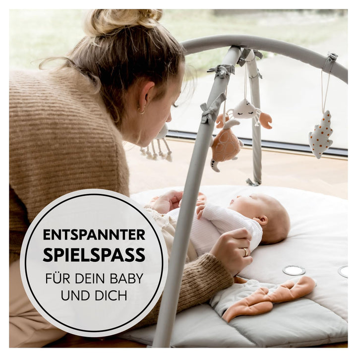 hauck Relax N Watch, Water Animals – Baby Spieldecke mit Spielbogen ab Geburt, Krabbeldecke mit Spie
