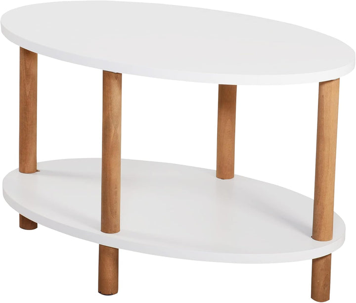 [en.casa] Couchtisch Højreby mit unterer Ablage Wohnzimmertisch Kaffeetisch 43 x 70 x 44 cm Sofatisc