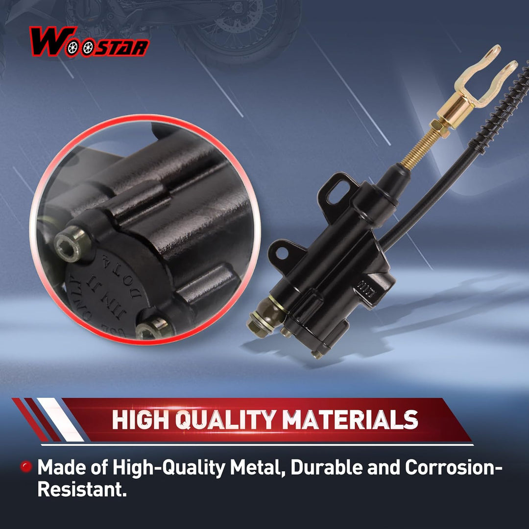 WOOSTAR Rückseite Hauptbremszylinder Bremssattel Ersatz für 50ccm 70ccm 90ccm 110ccm 125ccm Chinesis
