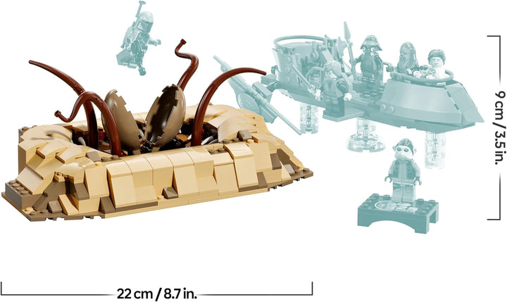 LEGO Star Wars: Die Rückkehr der Jedi-Ritter Wüsten-Skiff und Sarlacc-Grube, Fantasy-Set zum Sammeln