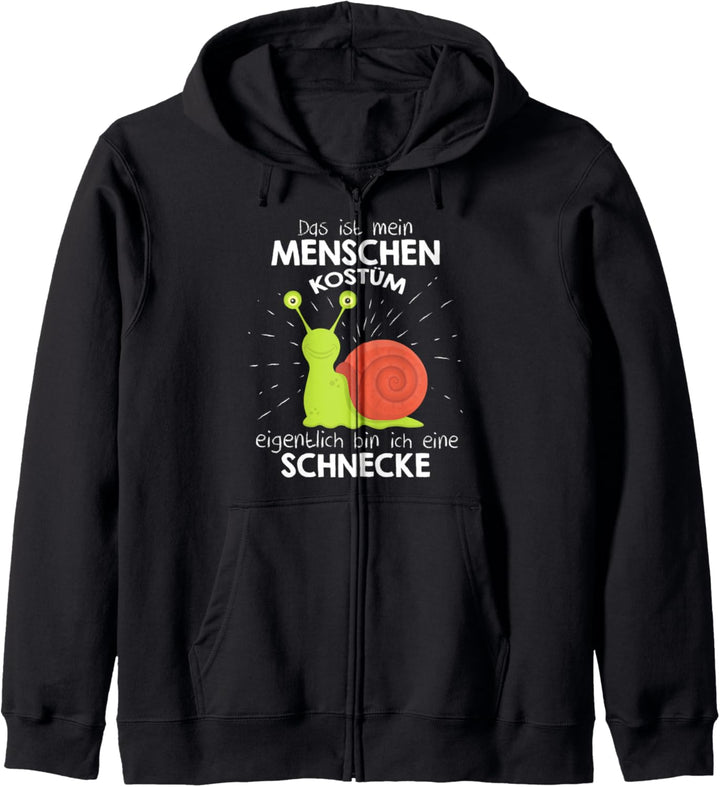 Mein Menschen Kostüm Bin ich ein Schnecke, Halloween Outfit Kapuzenjacke