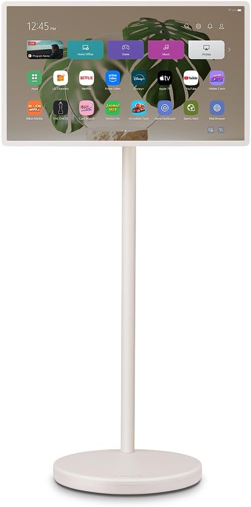 LG 27LX6TDGA TV (27 Zoll) Lifestyle TV StanbyME 2 (QHD Touchscreen, 60Hz, Integrierter Akku, Streami