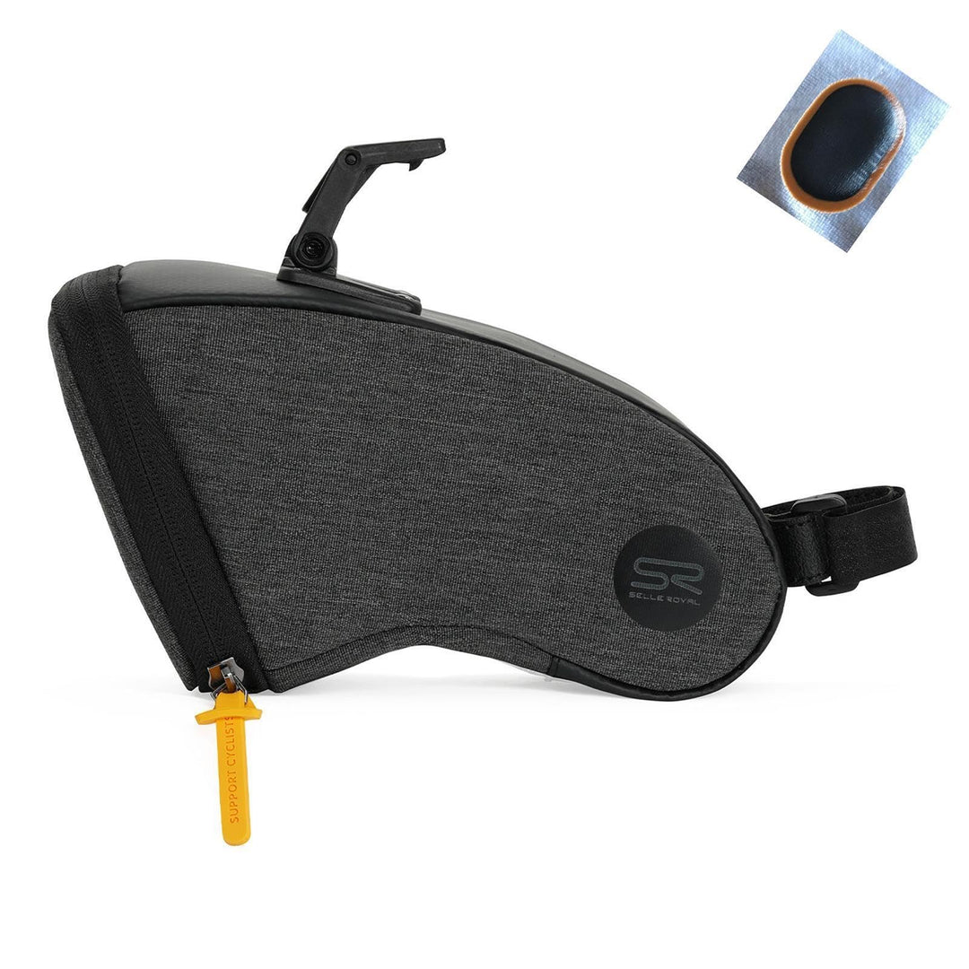 1 x Selle Royal Saddle Bag Medium (1.2l) Satteltasche Fahrradtasche Klippsystem inkl. 1 Schlauchflic