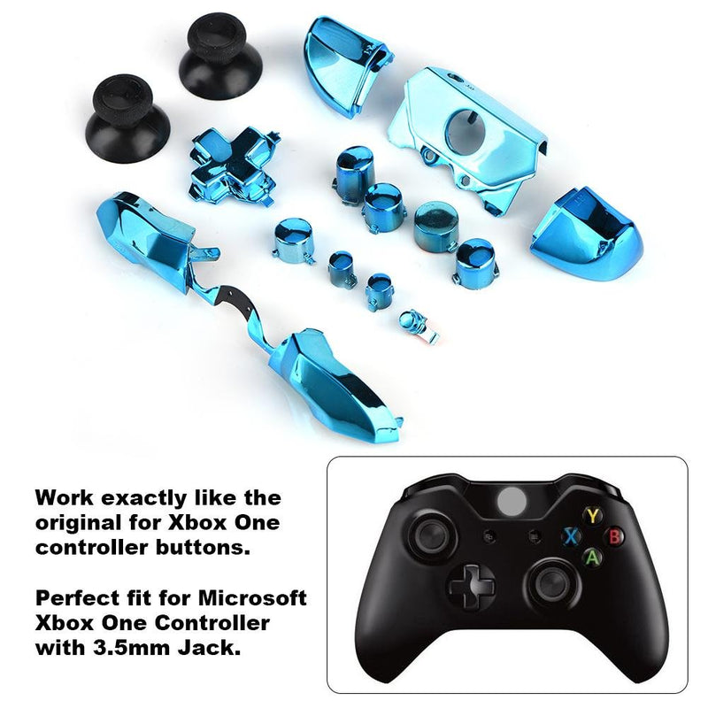 Tihebeyan Full Button Set für Xbox One, Ersatzknöpfe Trigger Button Set Ersatz Controller Mod für Mi