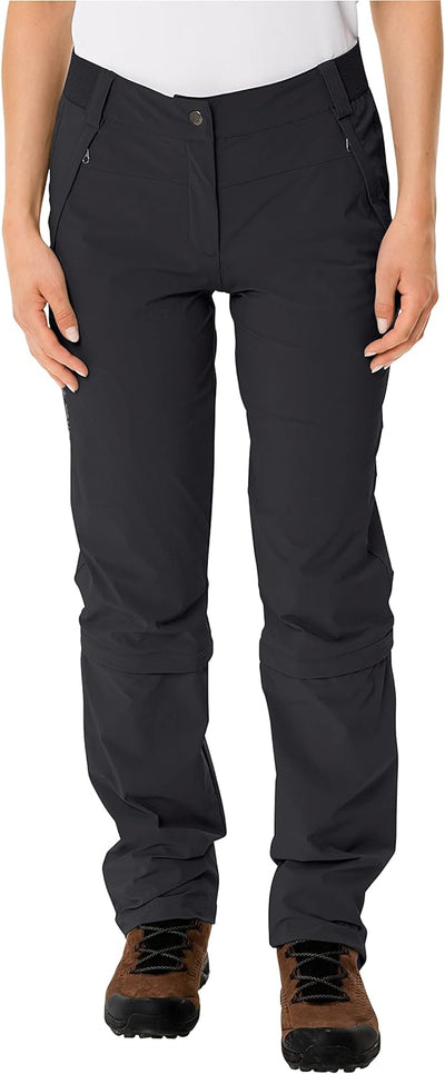 Vaude Damen Hose Women's Farley Stretch Capri T-Zip Pants Iii 42 Schwarz, 42 Schwarz