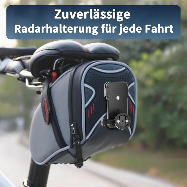 EFEALL Satteltaschen Halterung für Garmin Radar, 360° Drehbar & Neigbar Varia Halterung, Rutschfeste
