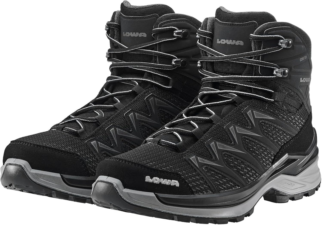 LOWA Stiefel mittel INNOX PRO GTX MID [2024] 42 EU Schwarz Limone, 42 EU Schwarz Limone