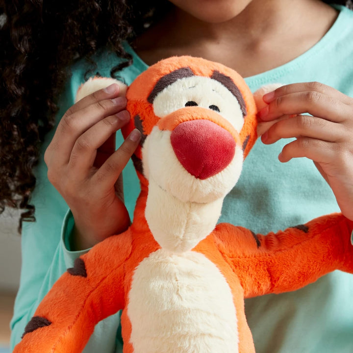 Disney Store Offizielles mittelgrosses Tigger-Stofftier, 44 cm, aus weichem Plüschmaterial mit Stick