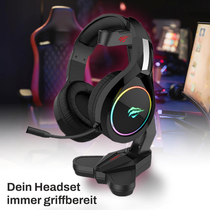 Havit GameNote Gaming Headset Halterung HY505 - Kopfhörer Ständer Für Gamer, Inspirierende Kopfhörer