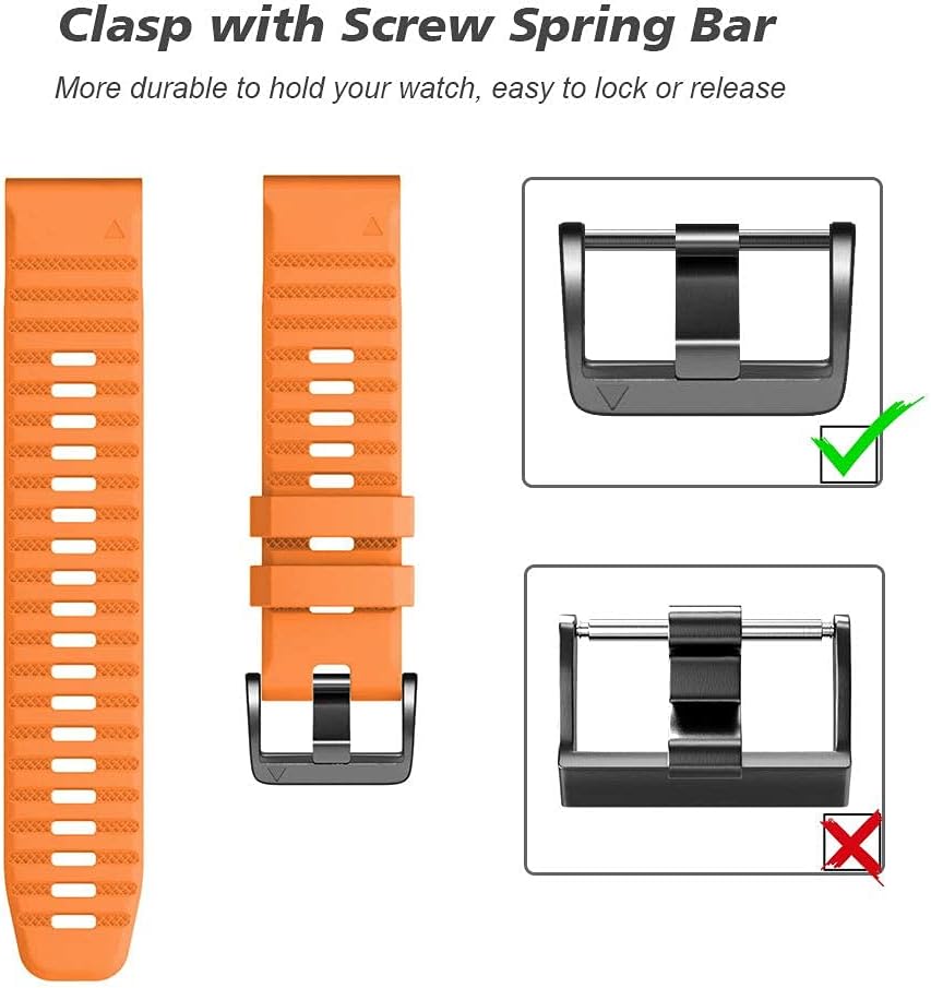 NotoCity Armband für Garmin Fenix 6/6 Pro/7/5/Fenix 5 Plus/Forerunner 935/945/Instinct, 22mm Breite