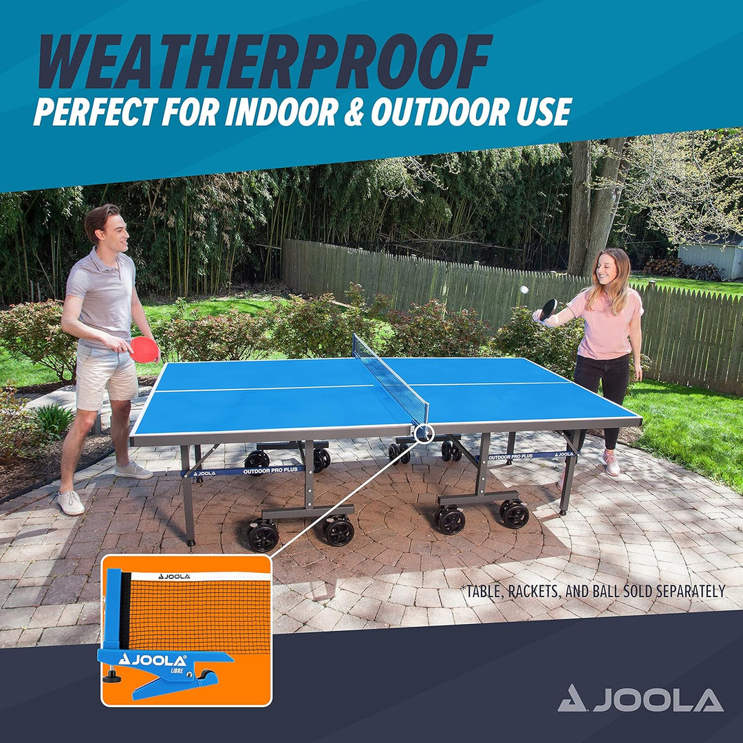 JOOLA Tischtennisnetz LIBRE- OUTDOOR Tischtennisnetz-Garnitur für Freizeitsport - Klemmtechnik - Höh