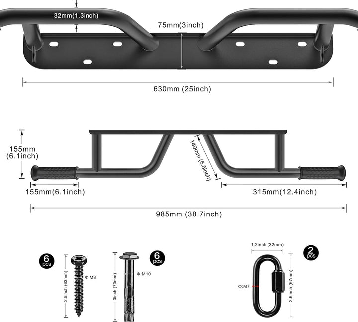 SELEWARE Klimzugststange Wand Klimmzugstange Wandmontage - Multifunktionale Pull Up Bar Türrahmen De