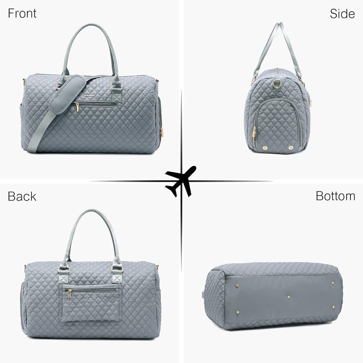 LOVEVOOK Reisetasche Damen, Weekender Travel Bag Kliniktasche Geburt Sporttasche mit Kulturtasche, S