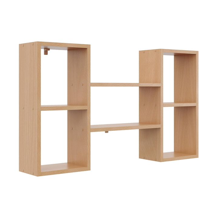 KUBUTKU Dekorativ Wandregal mit 5 Böden 102x60x18 Design Skandinavischer Modern für Wohnzimmer Küche