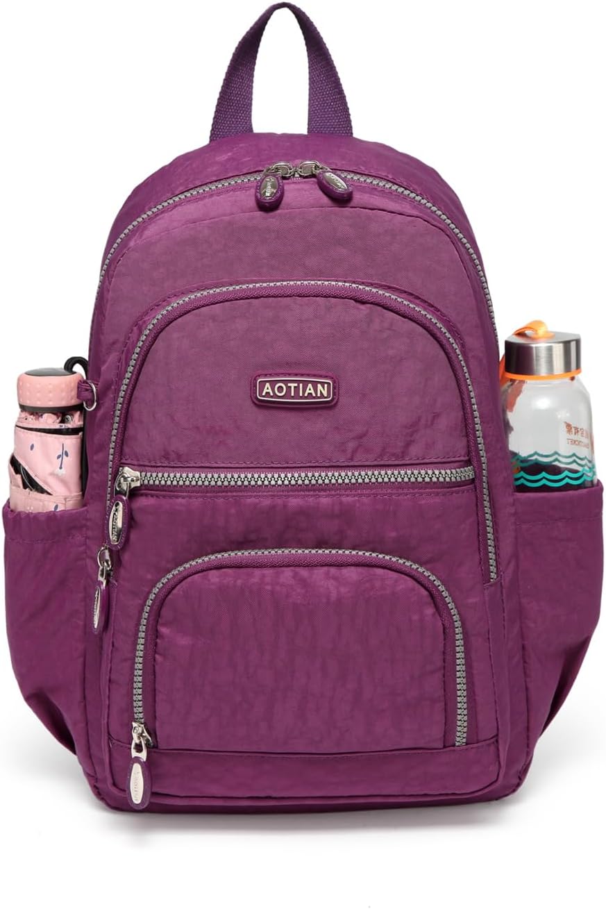 AOTIAN Frauen Rucksack Klassische Leichte Kleine Tagesrucksack Damen Nylon City Pack Jugendliche Läs