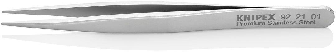 KNIPEX Präzisionsfeinmechanikpinzette Mattiert Glatt 120 mm, 92 21 01
