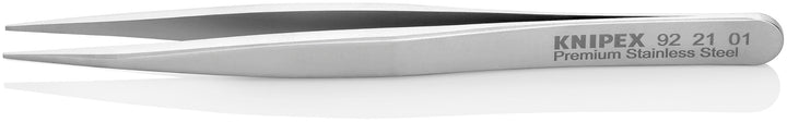 KNIPEX Präzisionsfeinmechanikpinzette Mattiert Glatt 120 mm, 92 21 01