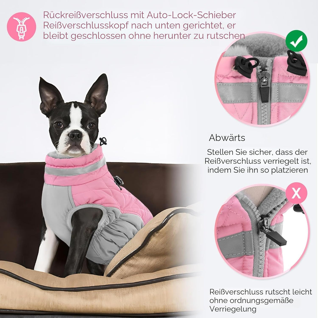 AOFITEE Wintermantel für grosse Hunde, Wasserdicht Hundemantel Hundejacke Mittelgrosse Hund mit Gesc