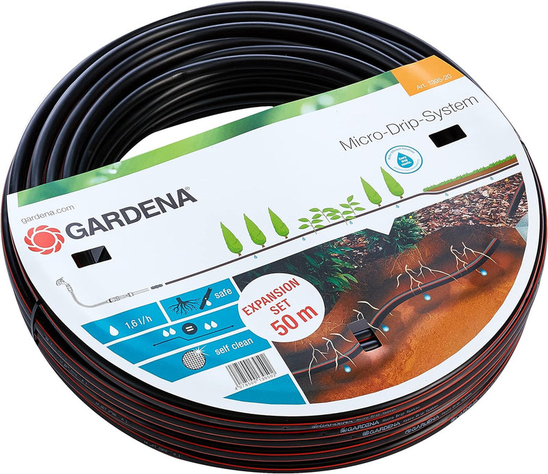 Gardena Micro-Drip-System Tropfrohr unterirdisch 13,7 mm: Wassersparende Perlschlauch-Verlängerung z