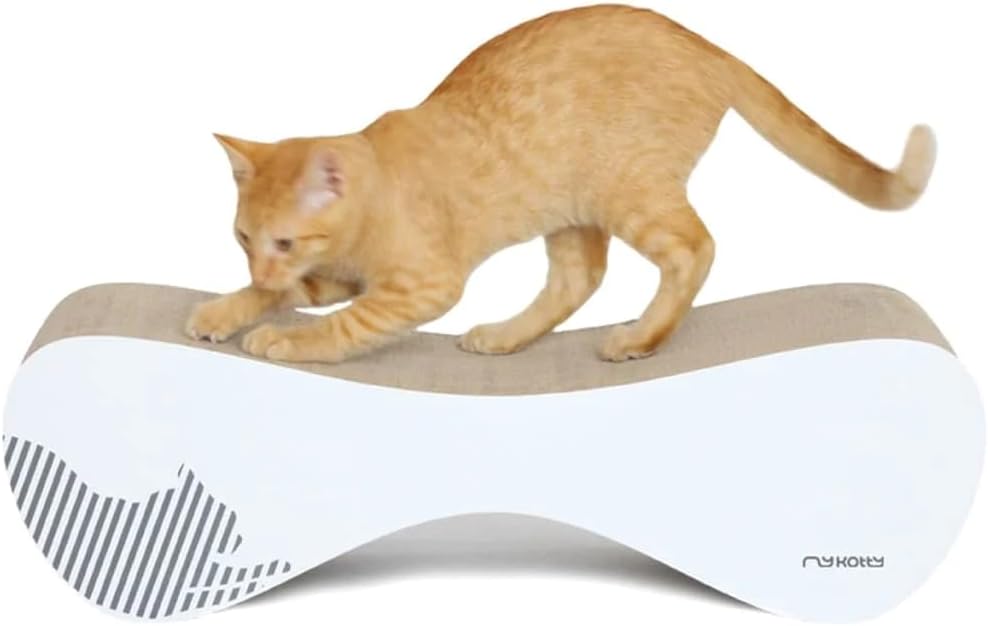 myKotty Stabile Kratzbank VIGO – Robustes Kratzmöbel für anspruchsvolle Katzen – Perfekt für Spielen