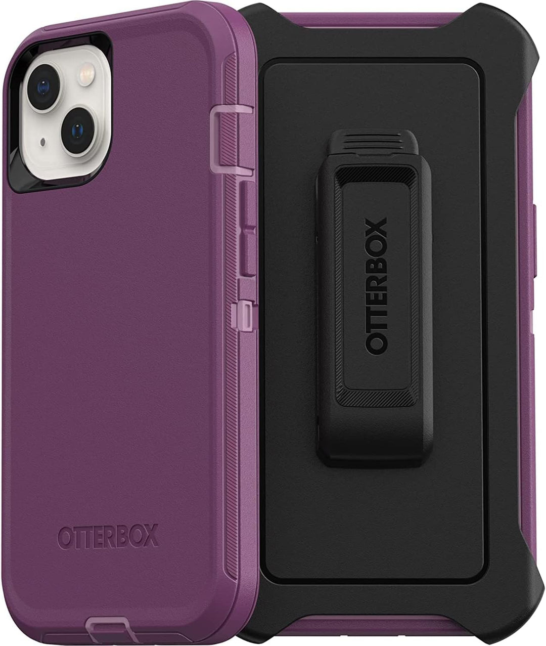 OtterBox Defender Series Schutzhülle für iPhone 13 (Screenless Edition), Violett Happy Purple, Happy