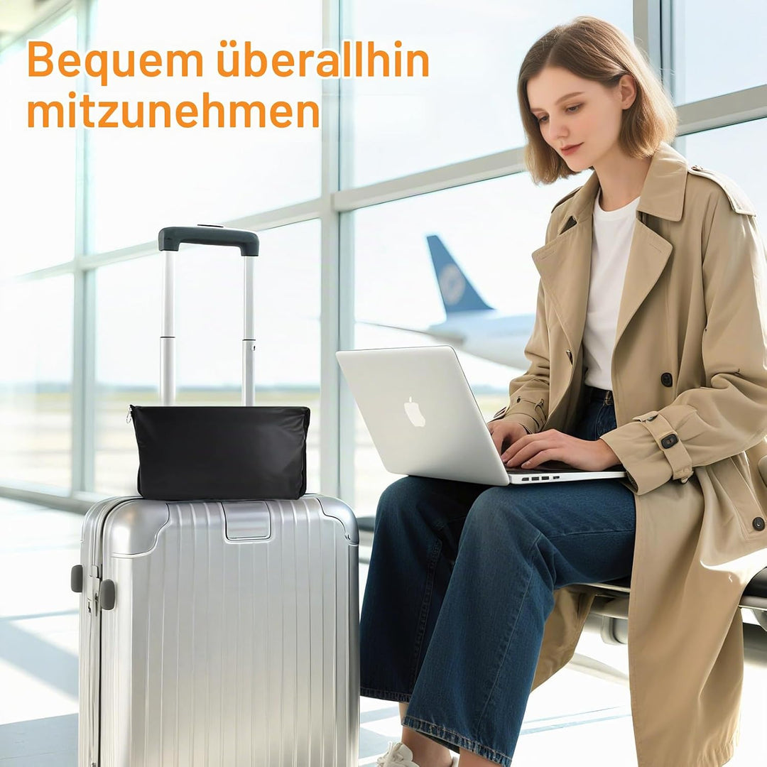 Maliton Flugzeug-Fussstütze, Aufblasbare Fussablage, Leicht Aufzublasen, mit Praktischer Tasche – Fü