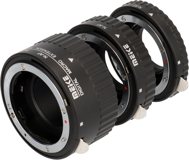 Khalia-Foto AF Autofokus Zwischenringe für Nikon SLR Kameras, Automatik-Zwischenringe (Metall), 1080