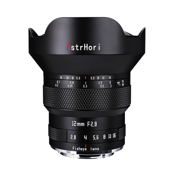 AstrHori 12 mm F2.8 Vollformat Manuelles Fisheye-Objektiv 185 ° Ultra-Weitwinkelobjektiv für Leica/P