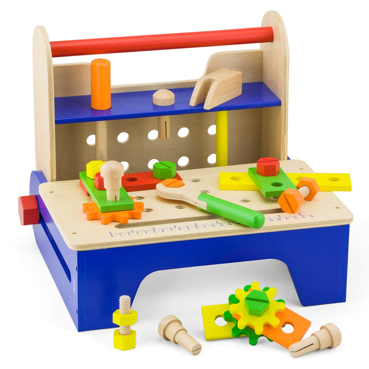 Viga Toys - Klappbare Werkzeug Box Werkzeugkasten, Werkzeugkasten