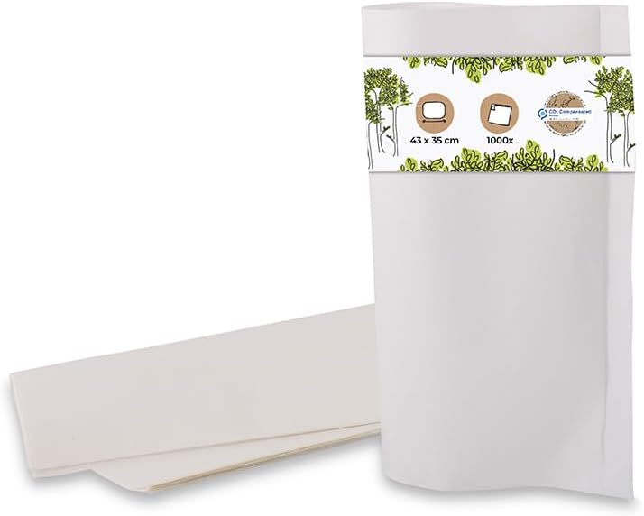 BIOZOYG Einschlagpapier Fettdicht KIT 5-6 I 100% biologisch abbaubarer, kompostierbares Einpackpapie