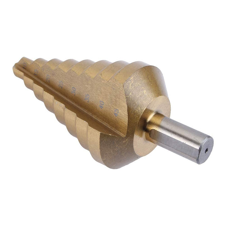 Yosoo HSS Beschichtetes Pagoda Stufenbohrer Kegelbohrer für Elektrowerkzeug 10-45 mm