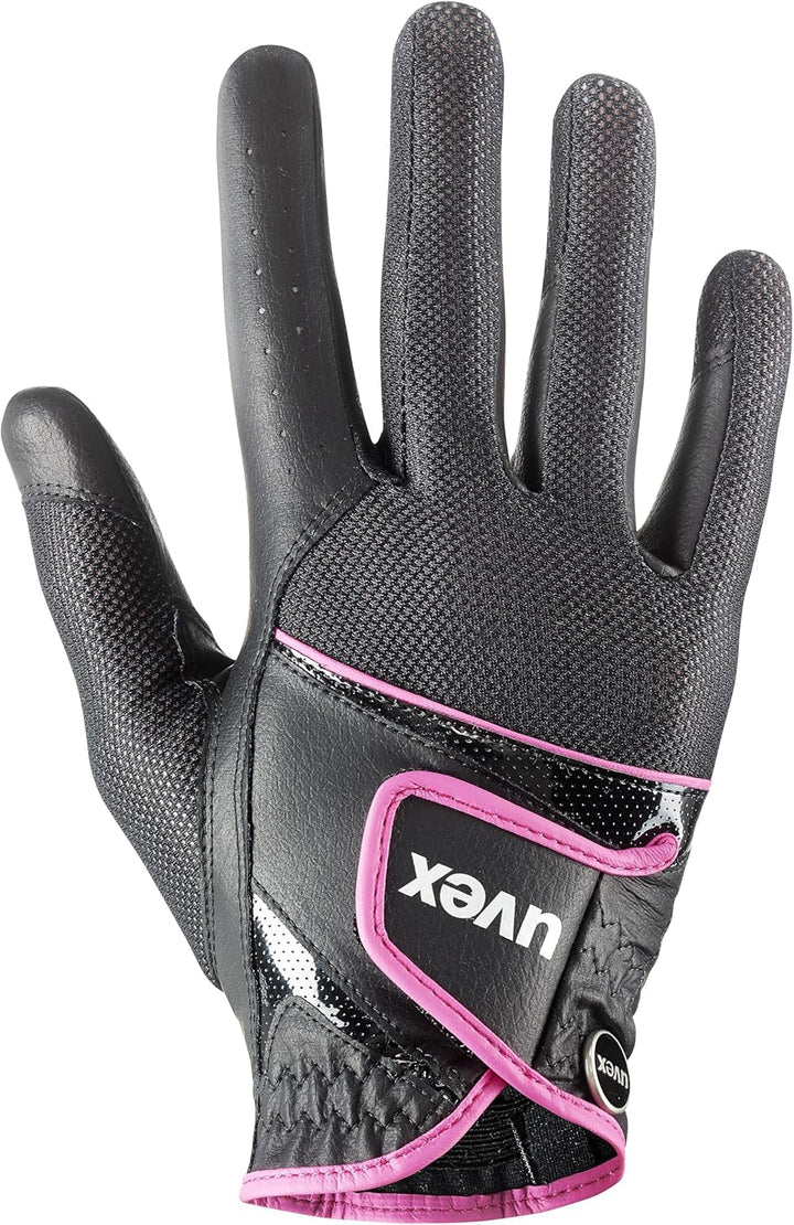 uvex Unisex – Erwachsene Sumair Reithandschuhe 8.5 black-pink, 8.5 black-pink