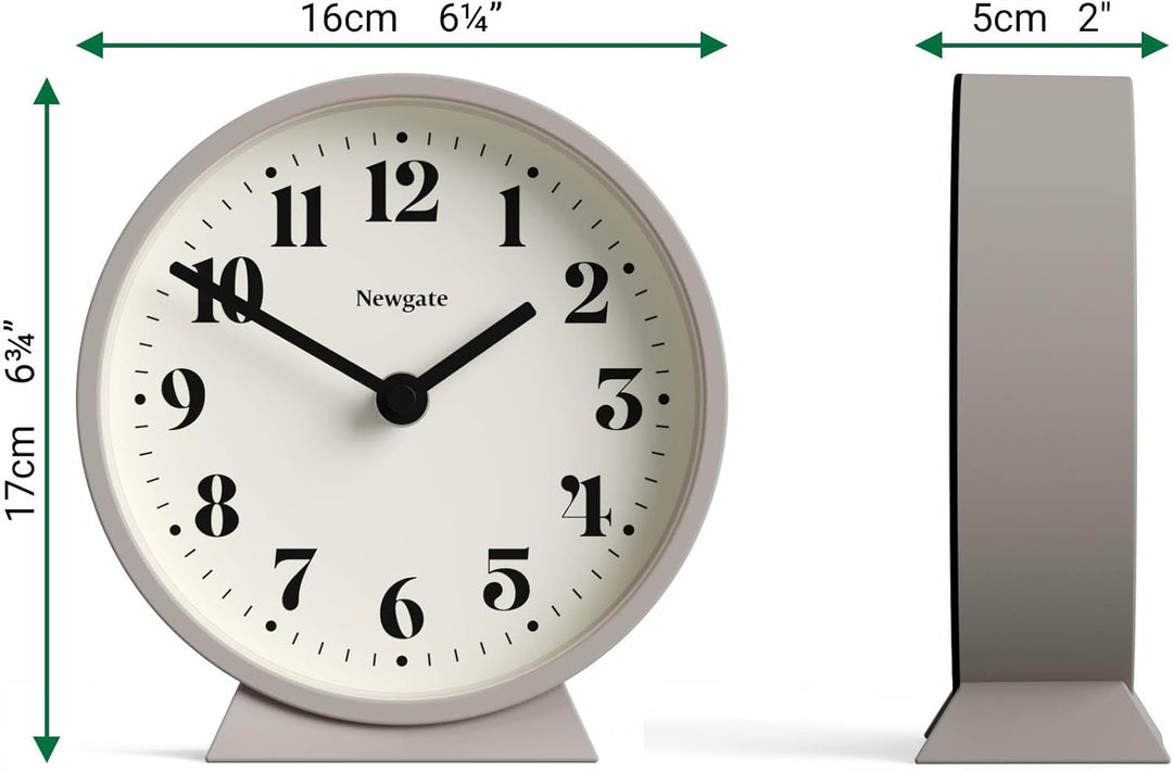 NEWGATE® Theatre kaminuhr | Moderner klassischer runder Design | Stein | Zeitgenössischer Stil für S